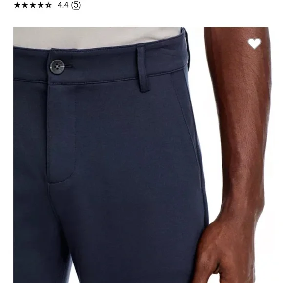 PAIGE’s Stafford Blue (Deep Anchor) Pants with Tailored Stretchy Fit - Picture 2 of 4